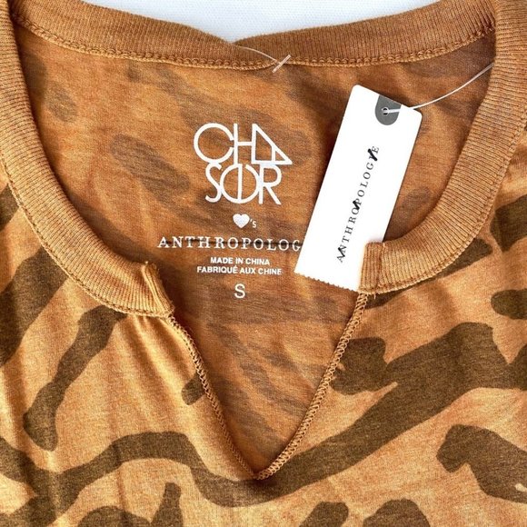 Chaser x Anthropologie Cedar Striped V-Neck Top - Picture 2 of 3